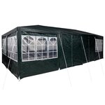 vidaXL Tente de fête avec 12 parois vertes 8x4 m PE