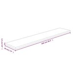 vidaXL Panneau d'étagère 100x20x1 5 cm Bois de chêne massif non traité