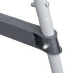 vidaXL Échelle de piscine Gris 84 cm Acier