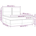 vidaXL Sommier à lattes de lit avec matelas Rose 180x200 cm Velours