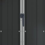 vidaXL Abri de jardin Anthracite 116x45x175 cm Acier galvanisé