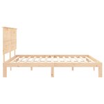 vidaXL Cadre de lit sans matelas 200x200 cm bois massif de pin