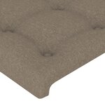 vidaXL Cadre de lit sans matelas taupe 100x200 cm tissu