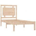 vidaXL Cadre de lit sans matelas 75x190 cm bois massif