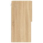 vidaXL Meuble TV avec lumières LED chêne sonoma 40 5x30x60 cm