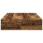 Cadre de lit de rangement vidaXL en vieux bois 120x200 cm