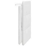 vidaXL Coussin de tête de lit blanc 90 cm similicuir