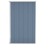 vidaXL Remise de jardin murale Gris 118x100x178 cm Acier galvanisé