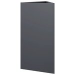vidaXL Jardinières 2 Pièces anthracite triangulaire 40x34 5x70 cm acier