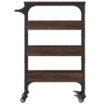 vidaXL Chariot de cuisine chêne marron 53x20x76 cm bois d'ingénierie
