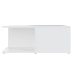 vidaXL Table basse blanc 80x80x31 cm bois d'ingénierie