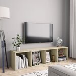vidaXL Bibliothèque/Meuble TV Chêne sonoma 143x30x36 cm