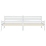 vidaXL Cadre de lit sans matelas blanc bois massif de pin 200x200 cm