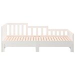 vidaXL Lit coulissant Blanc 2x(80x200) cm Bois de pin massif
