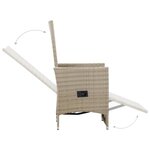 vidaXL Ensemble à manger de jardin 5 Pièces Beige