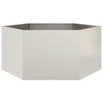 vidaXL Jardinière hexagone 104x90x45 cm acier corten