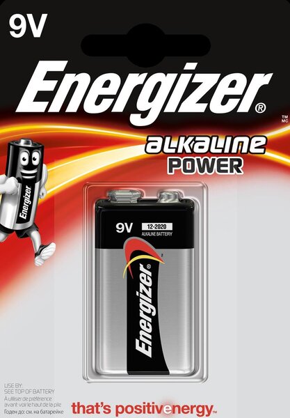Blister de 1 Pile Alcaline Power 6LR61 9V ENERGIZER