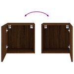vidaXL Meuble TV mural chêne marron 40 5x30x40 cm bois d'ingénierie