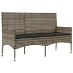 Salon de jardin meuble d'extérieur ensemble de mobilier 4 pièces avec coussins gris résine tressée 02_0016148