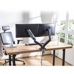 Support de bureau Ewent pour deux écrans de 13 à 34 pouces – VESA max. 100 x 100 – Jusqu'à 9 kg – Noir