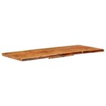 vidaXL Dessus de meuble-lavabo de salle de bain Acacia 140x52x3 8 cm