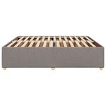 vidaXL Cadre de lit sans matelas taupe 180x200 cm tissu