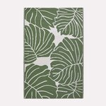 Tapis extérieur terrasse réversible - Tapis de jardin imperméable et résistant UV - Ada - Vert - 120x180 cm - HOMESCAPES