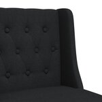 vidaXL Chaises de bar lot de 2 bois massif d'hévéa et tissu