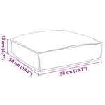 vidaXL Coussin de palette pour siège Anthracite 50x50x12 cm en tissu Oxford