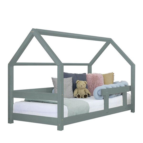 Lit cabane enfant TERY 80 x 180 vert sauge