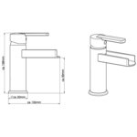 SCHÜTTE Mitigeur de lavabo avec bec verseur NIAGARA
