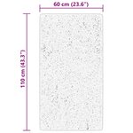 vidaXL Tapis HUARTE à poils courts doux et lavable crème 60x110 cm
