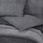 vidaXL Ensemble de housse de couette gris foncé 200x200 cm Coton