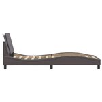 vidaXL Cadre de lit sans matelas gris 100x200 cm similicuir