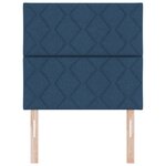 Tête de Lit LED vidaXL Design en Blocs de Diamant Bleue 90 cm Tissu