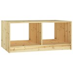 vidaXL Table basse 75x50x33 5 cm bois de sapin massif
