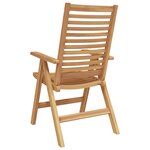 Chaises de jardin vidaXL 2 pièces en teck