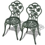 Jeu de bistro 3 pièces aluminium coulé vert 02_0014490