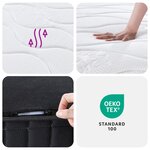 vidaXL Matelas à ressorts bonnell moyen 140x190 cm