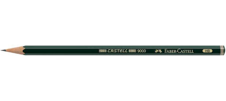 Crayon papier 9000 hexagonal mine 2mm 6B FABER-CASTELL