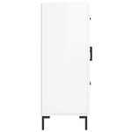 vidaXL Buffet Blanc brillant 69 5x34x90 cm Bois d'ingénierie
