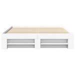 vidaXL Cadre de lit blanc 160x200 cm bois d'ingénierie