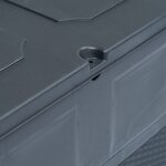 vidaXL Boîte de rangement de jardin 320 L Anthracite