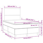 vidaXL Sommier à lattes de lit avec matelas rose 120x190 cm velours