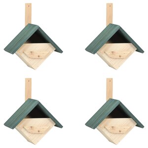 vidaXL Nichoirs 4 Pièces 24x16x30 cm Bois de sapin