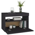 vidaXL Meubles TV avec lumières LED 2 Pièces gris 60x35x40 cm