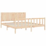 vidaXL Cadre de lit sans matelas bois massif de pin