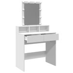 vidaXL Coiffeuse avec LED blanc 80x41x144 5 cm