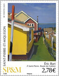 Timbre Saint Pierre et Miquelon - Route du Gabion