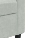 vidaXL Ensemble de canapés 4 Pièces avec coussins Gris clair Velours